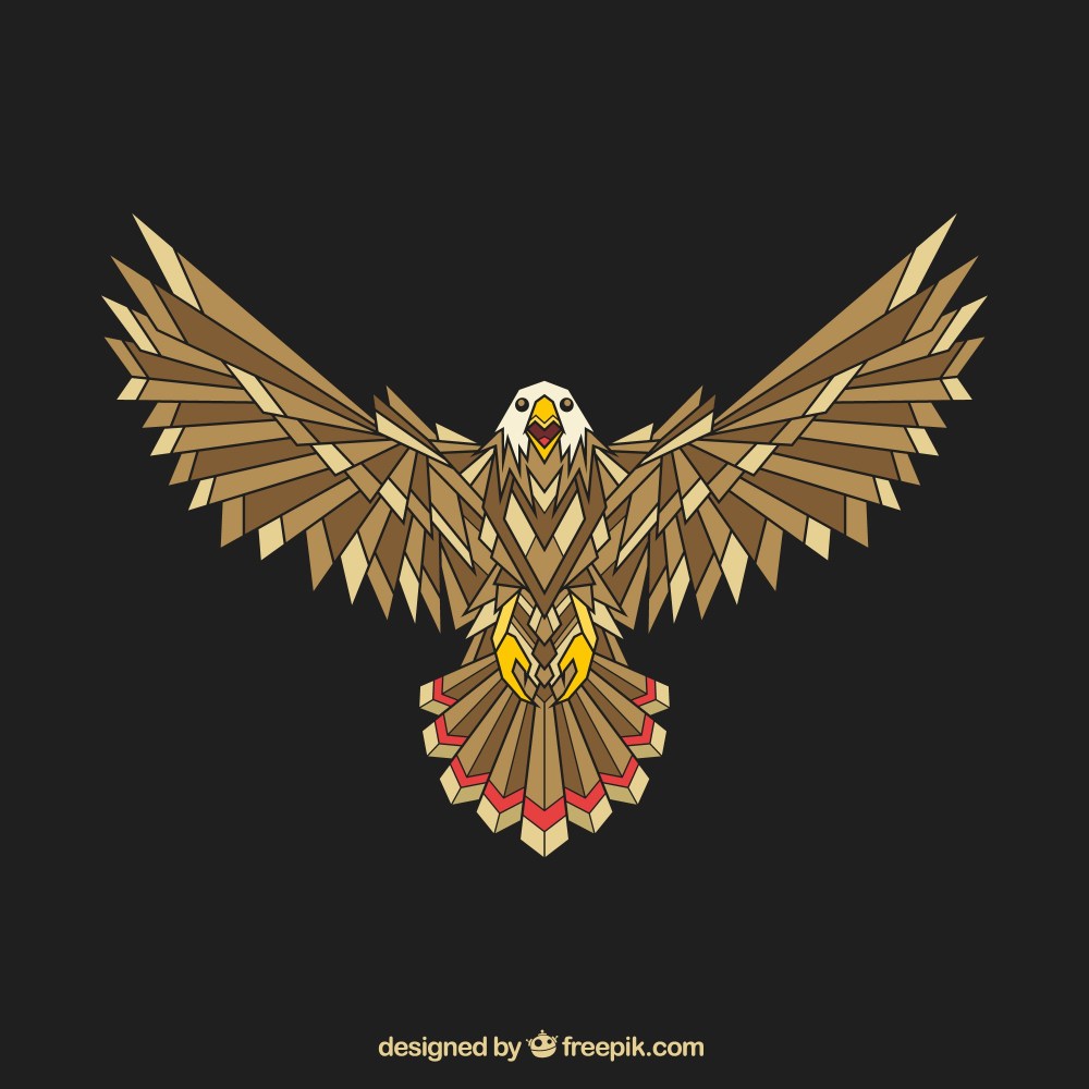 Abstract geometric eagle