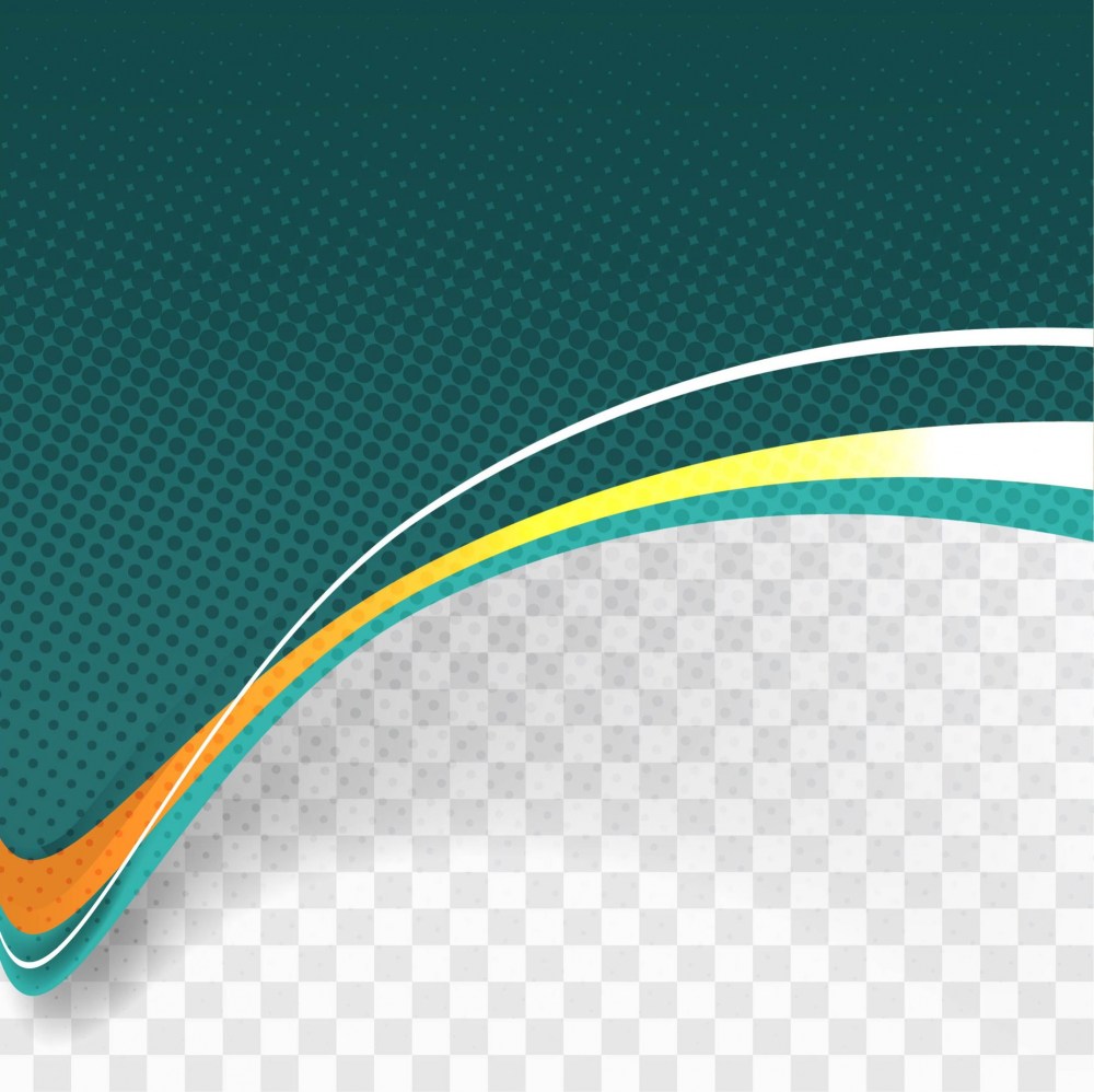Abstract green wave background