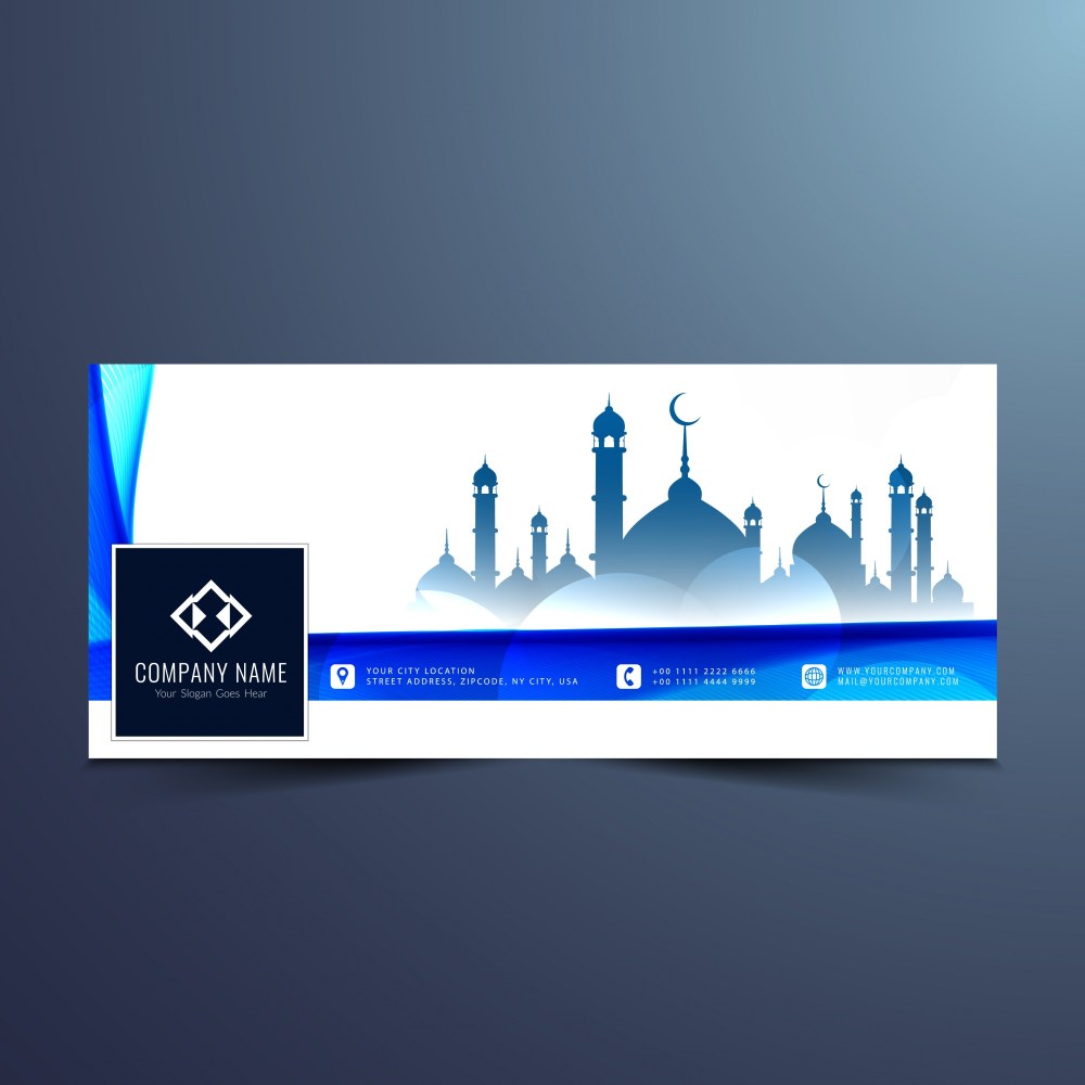 Abstract islamic facebook timeline design