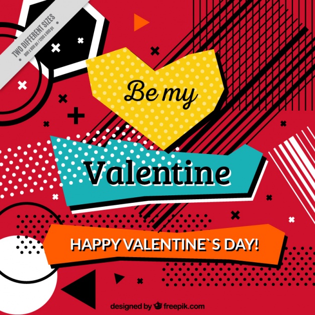 Abstract modern valentine background