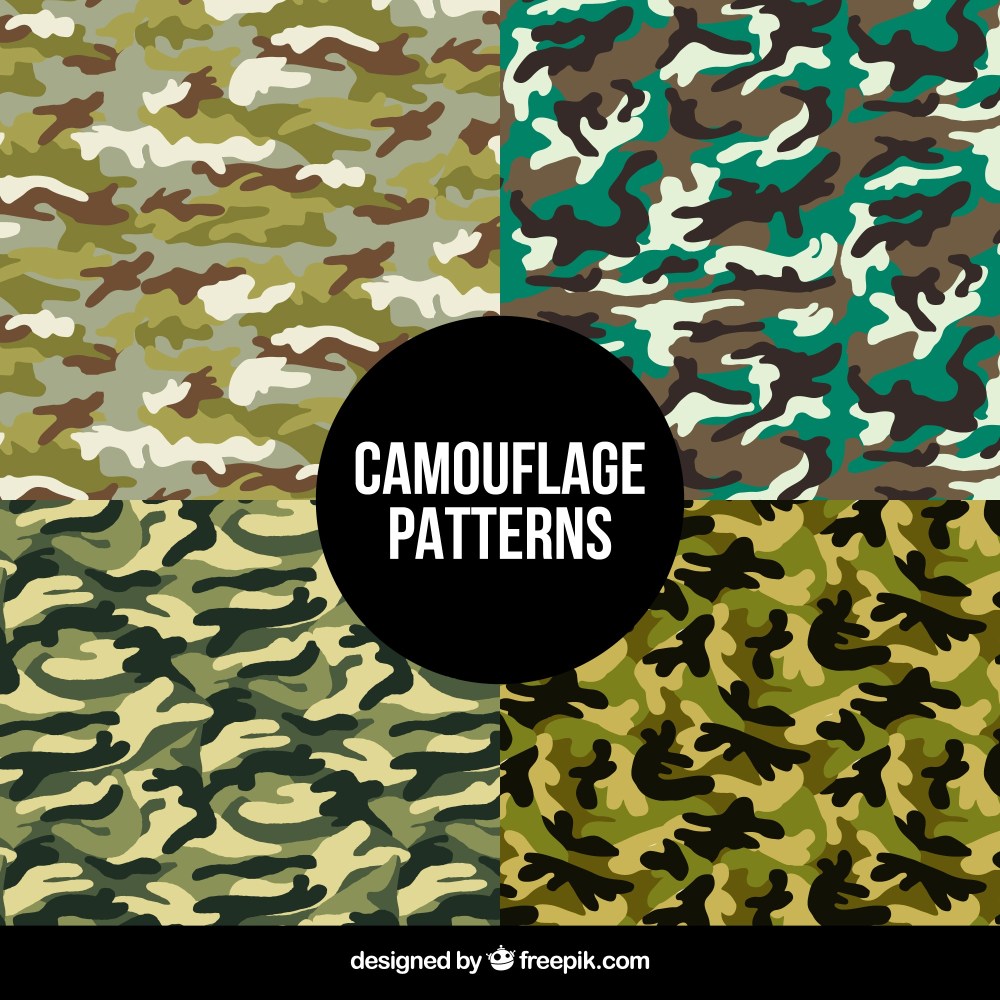 Abstract patterns of camouflage