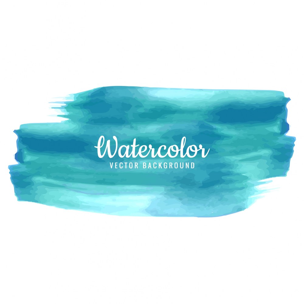Abstract stroke watercolor design