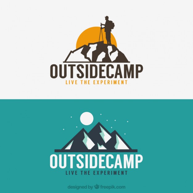 Adventure logos with mountains 