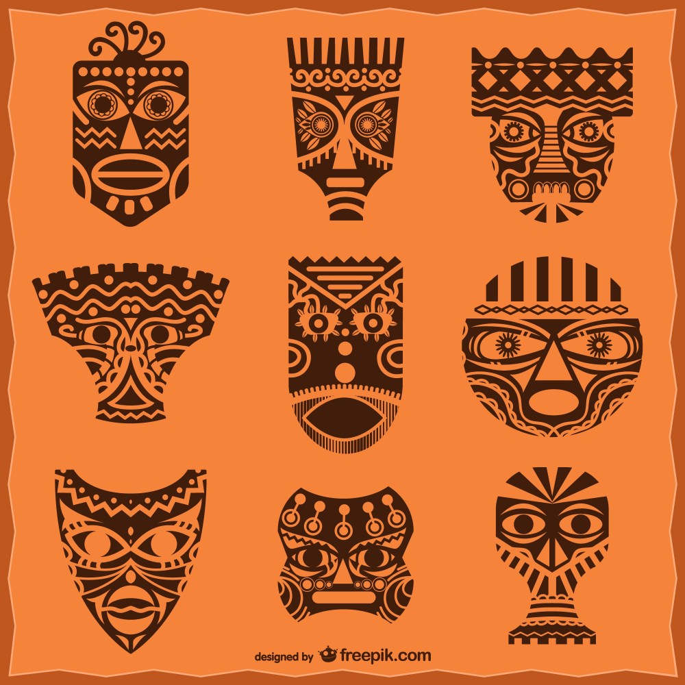 African masks pack
