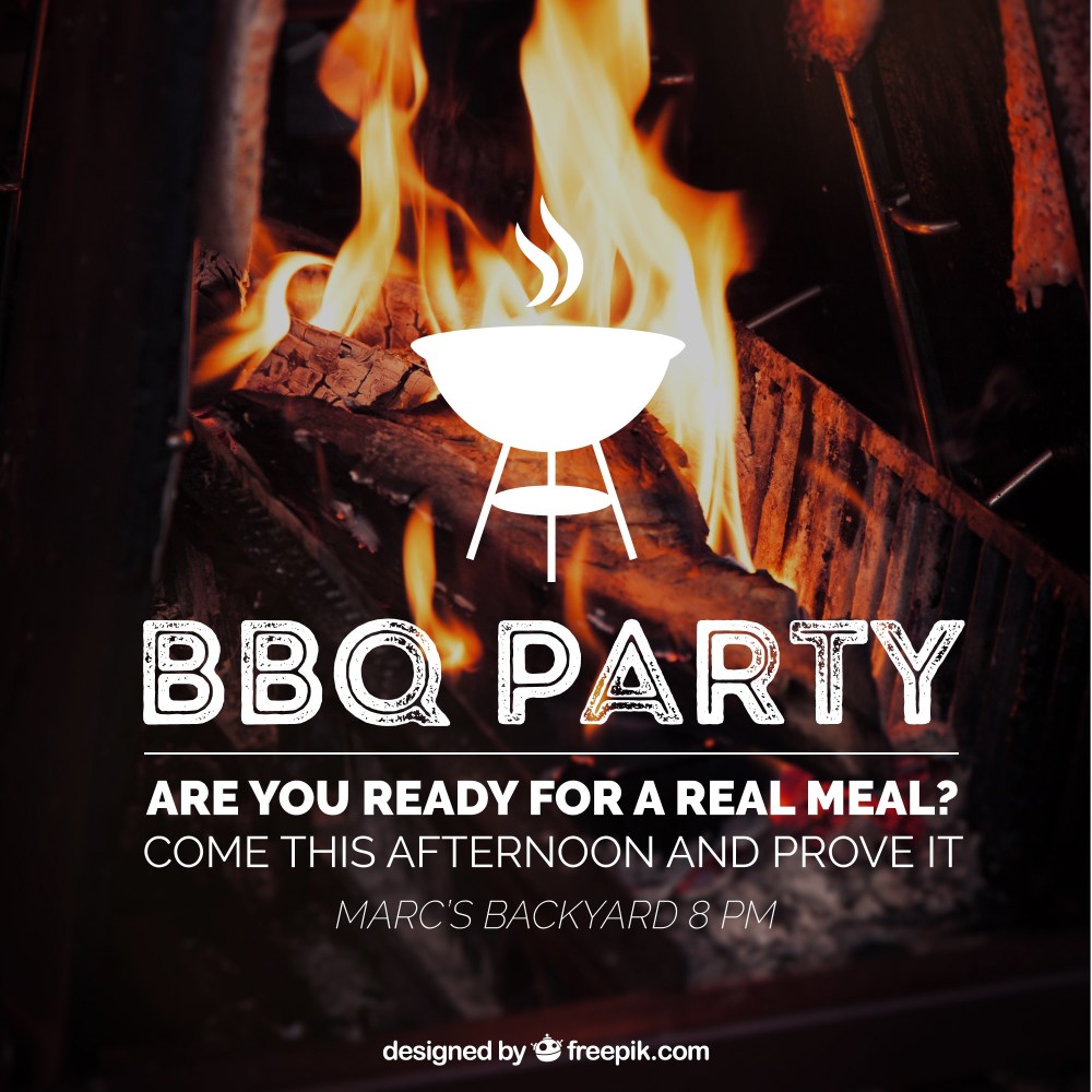 Amazing barbecue invitation