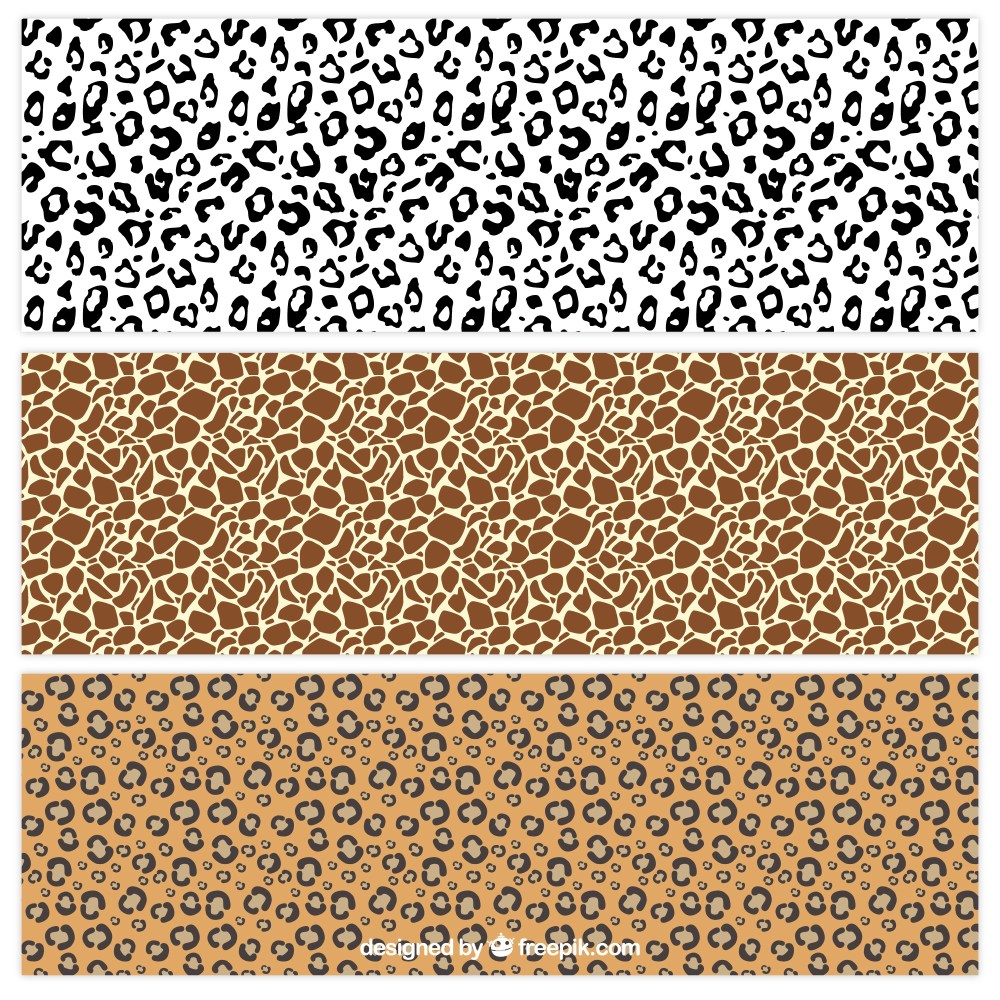 Animal prints patterns collection