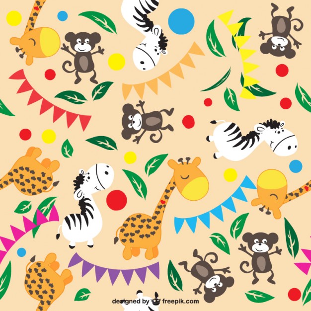 Animals seamless background