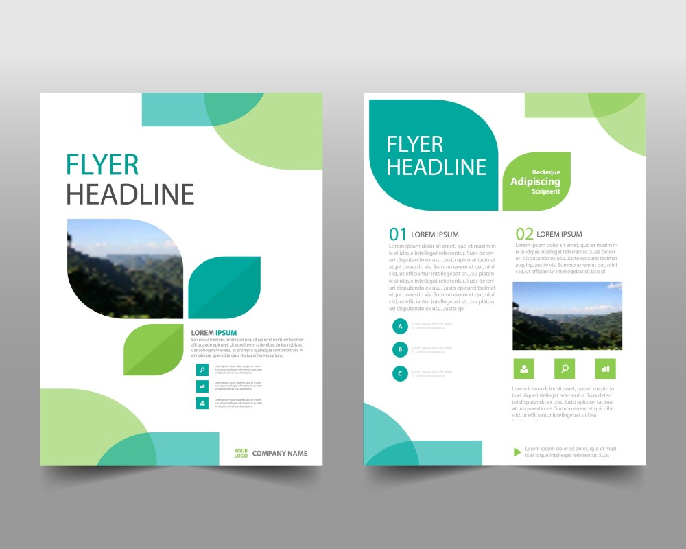 Annual report design in eco style