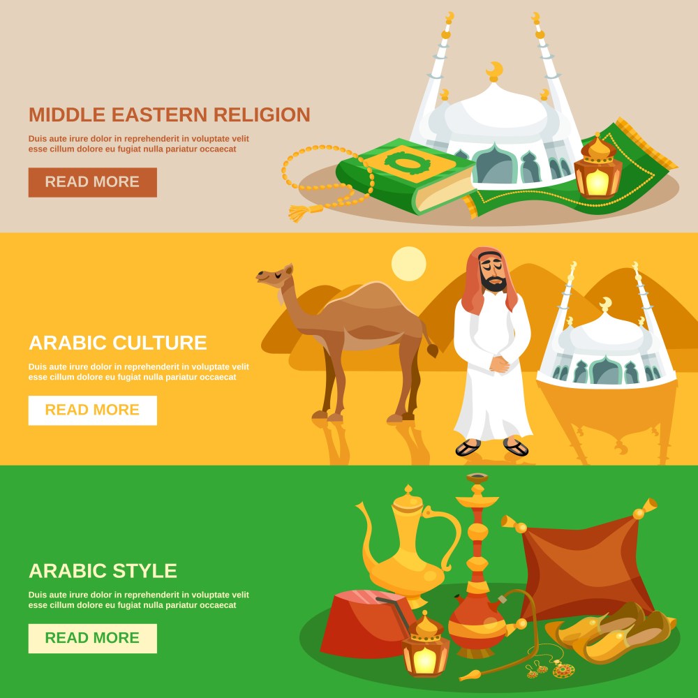 Arabic Culture Banner Set