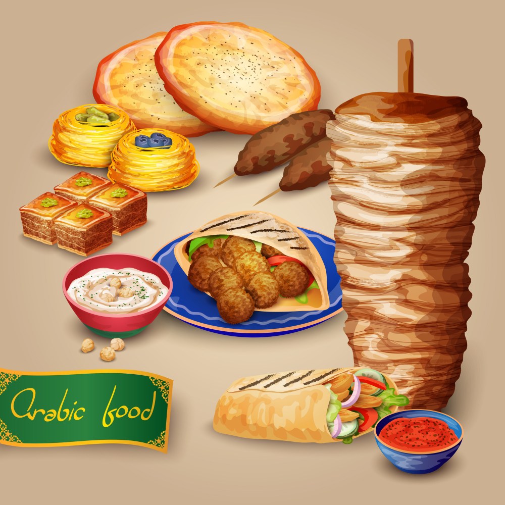 Arabic Food Set