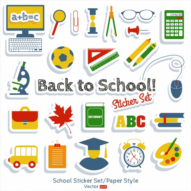 Back to School Sticker Set