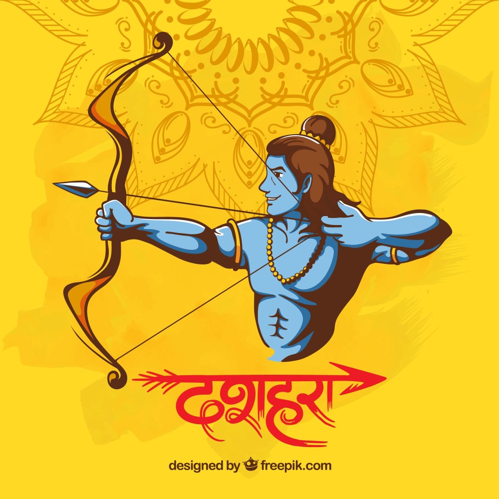 Background for dussehra festival