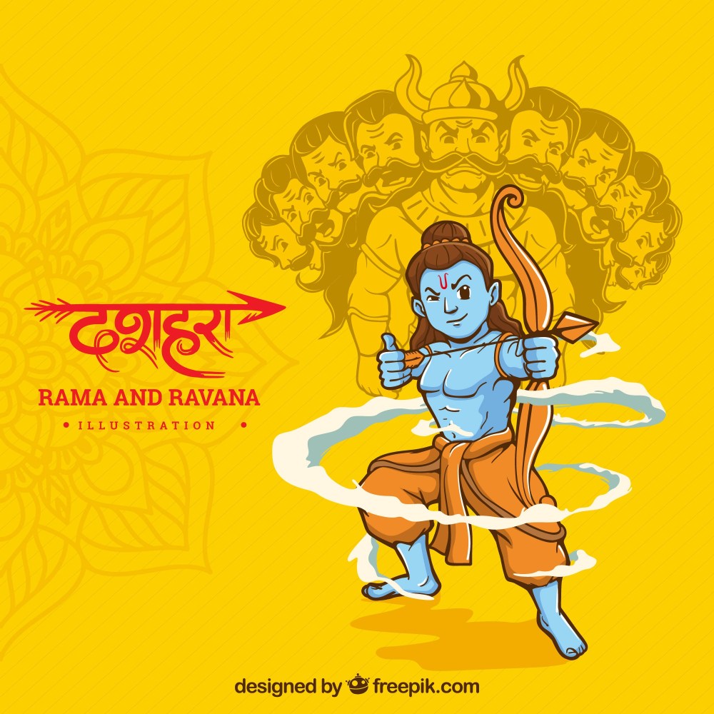Background for dussehra festival