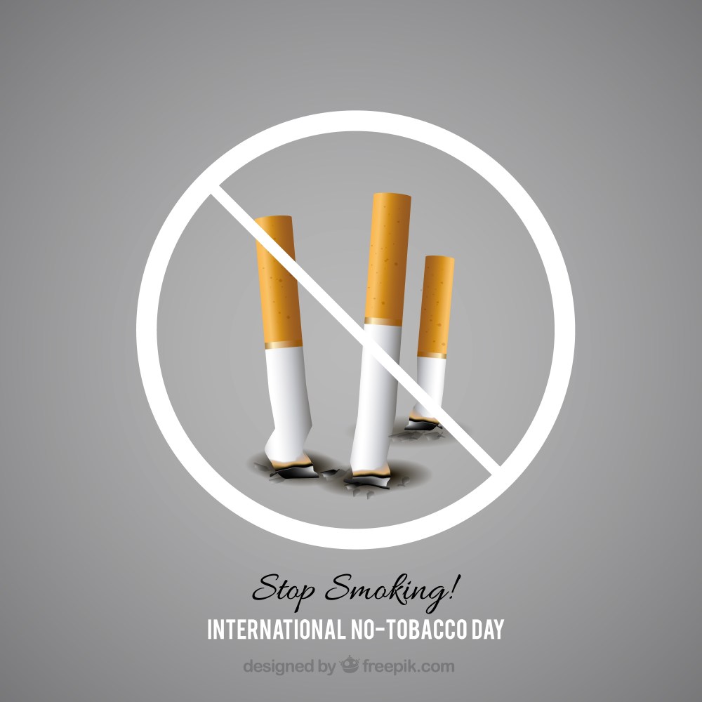 Background of cigarettes off