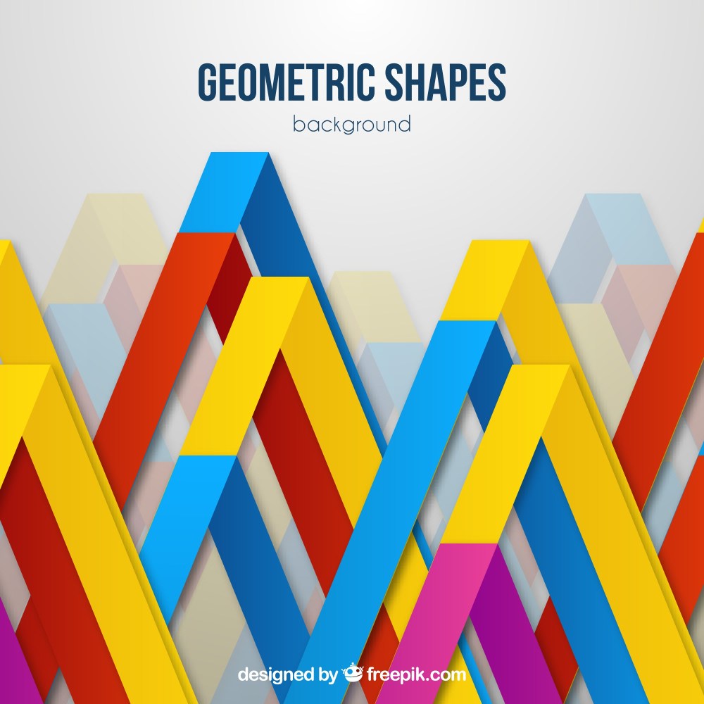 Background with geometric shapes