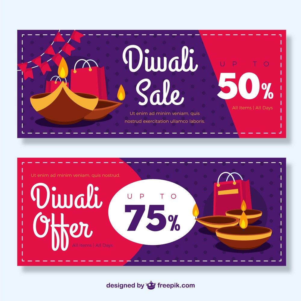 Banners sales diwali festival