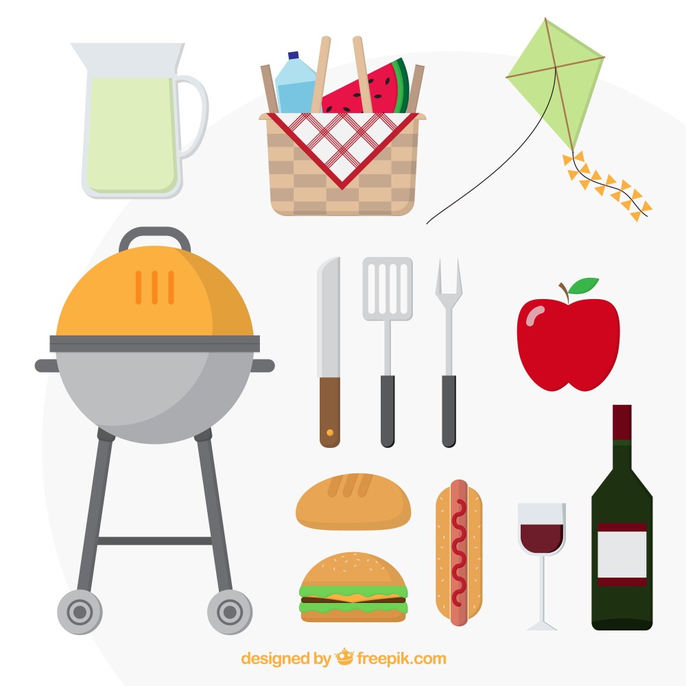 Barbecue day elements