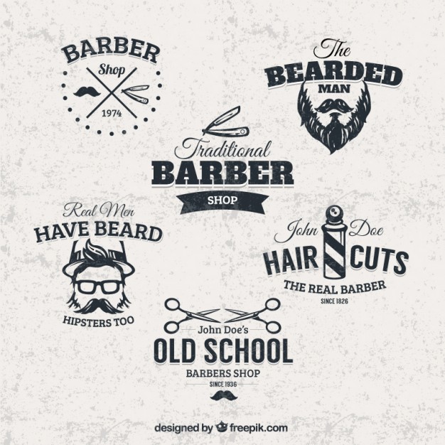 Barber shop badges