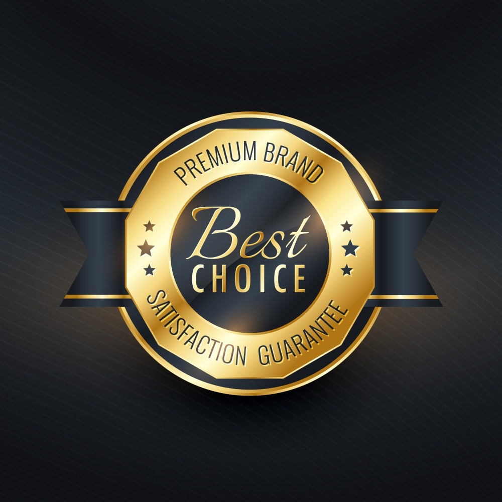 best choice golden label design