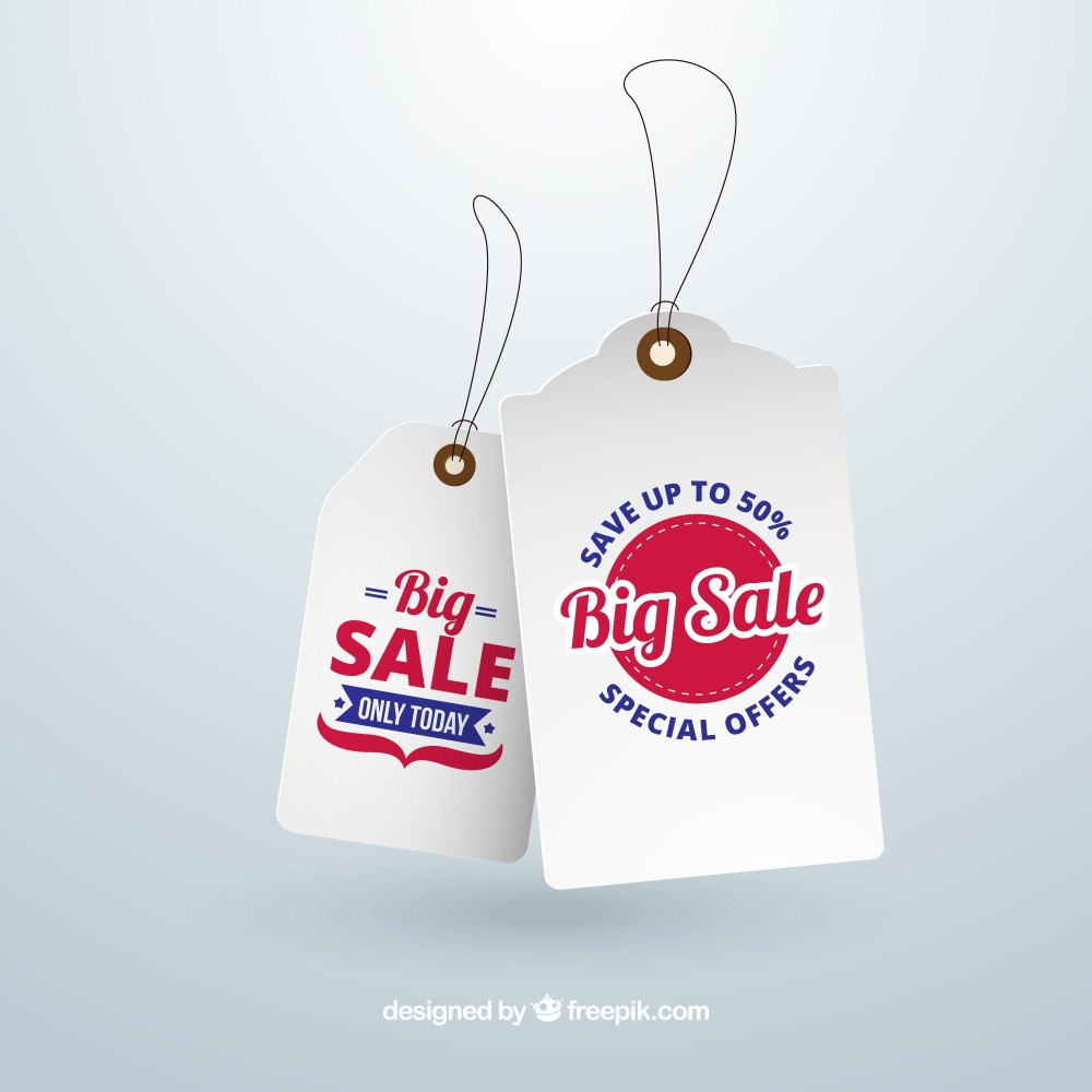 Big sale labels