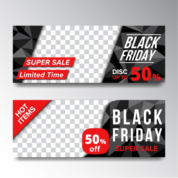 Black friday banners set