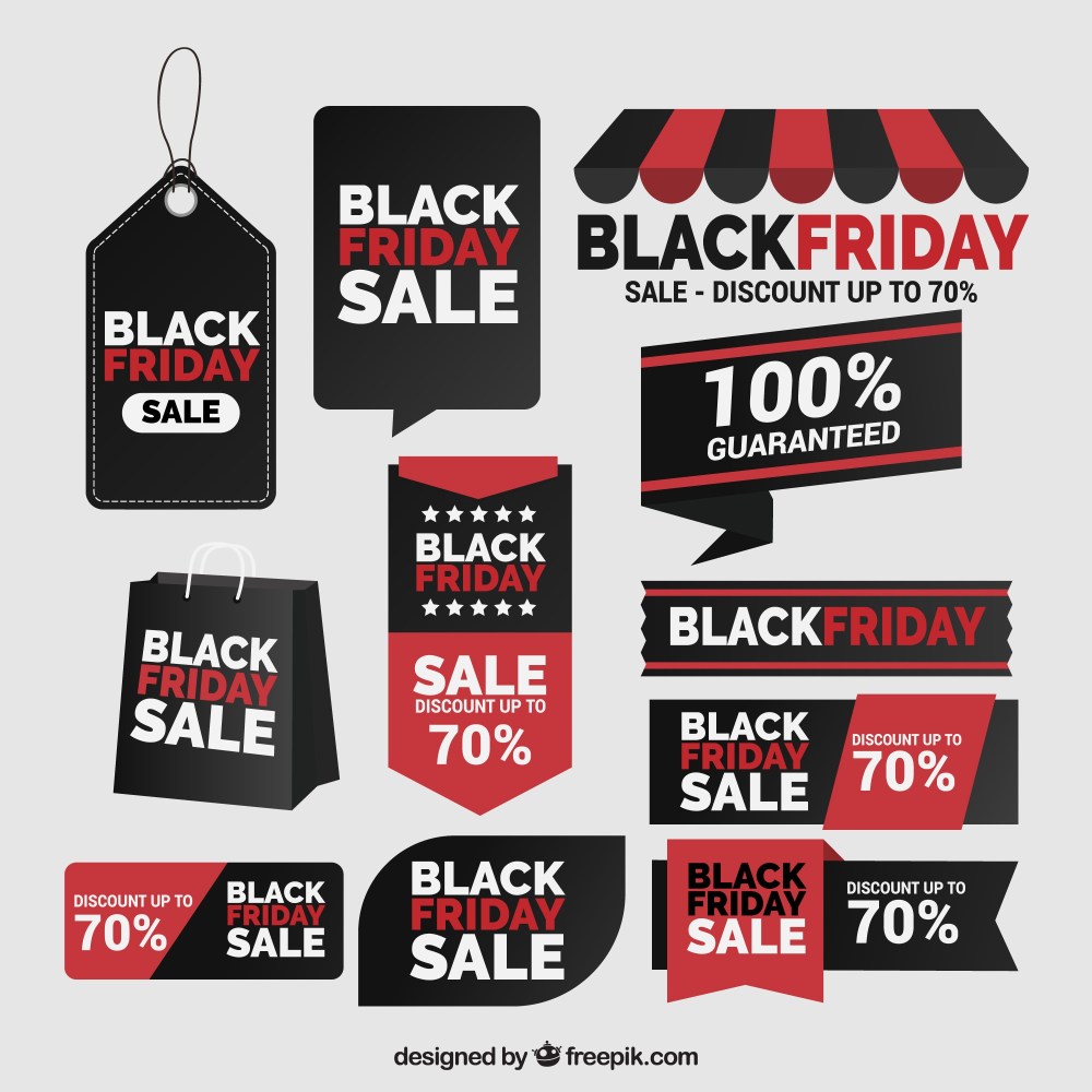 Black friday label collection