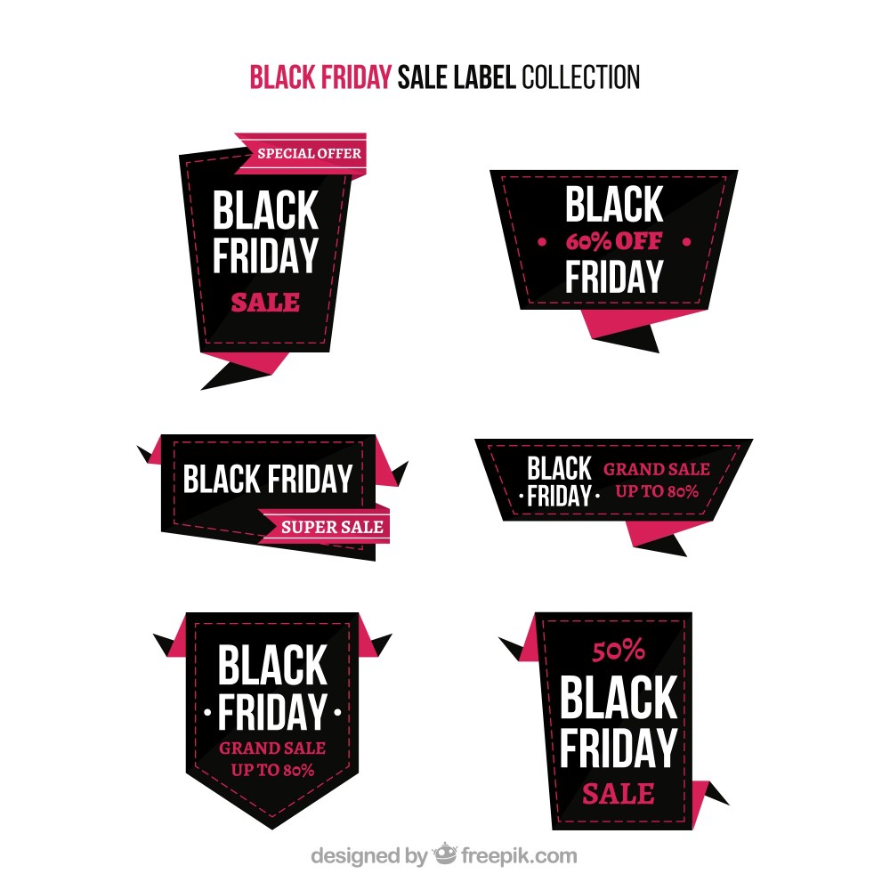 Black friday sale label collection