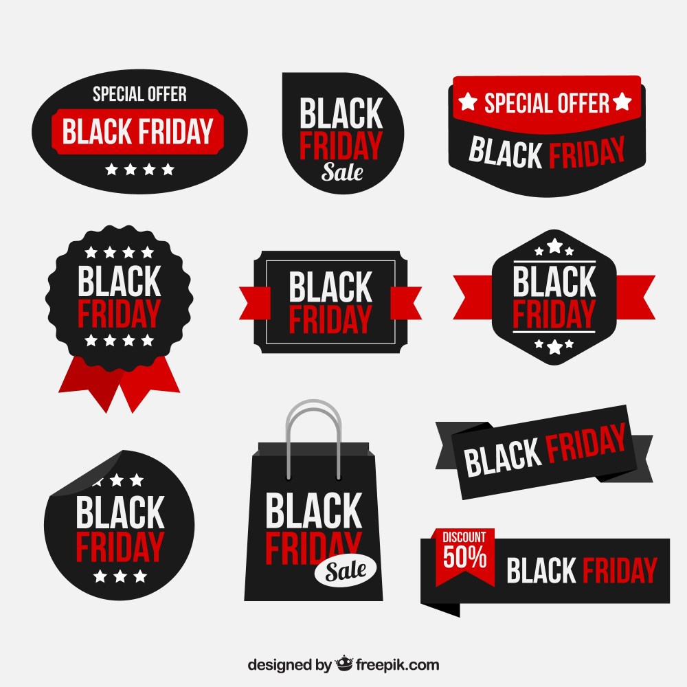 Black friday sticker collection