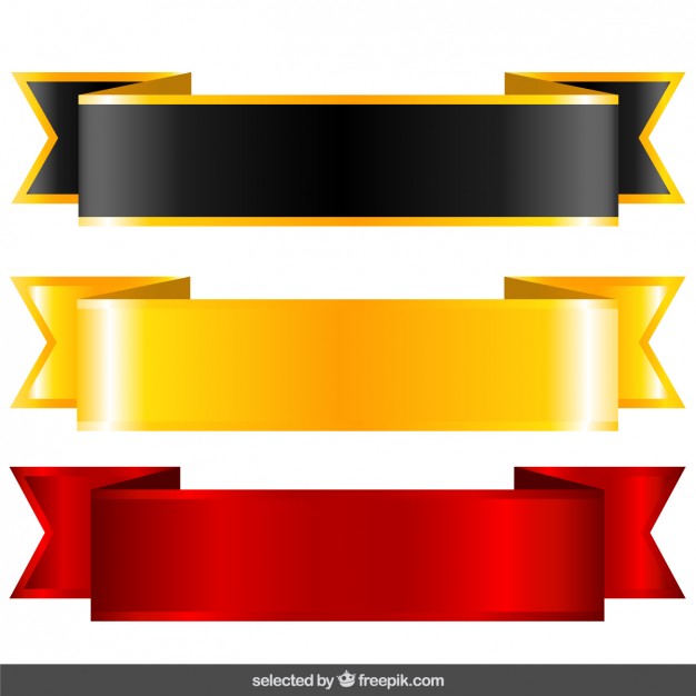 Black, gold and red labels