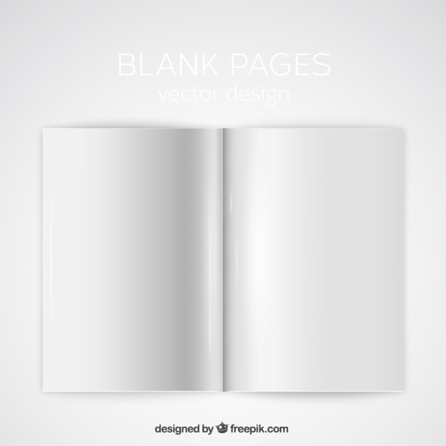 Blank pages mockup