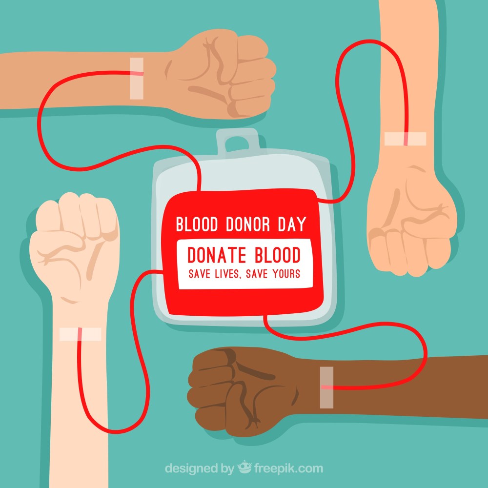 Blood donor background