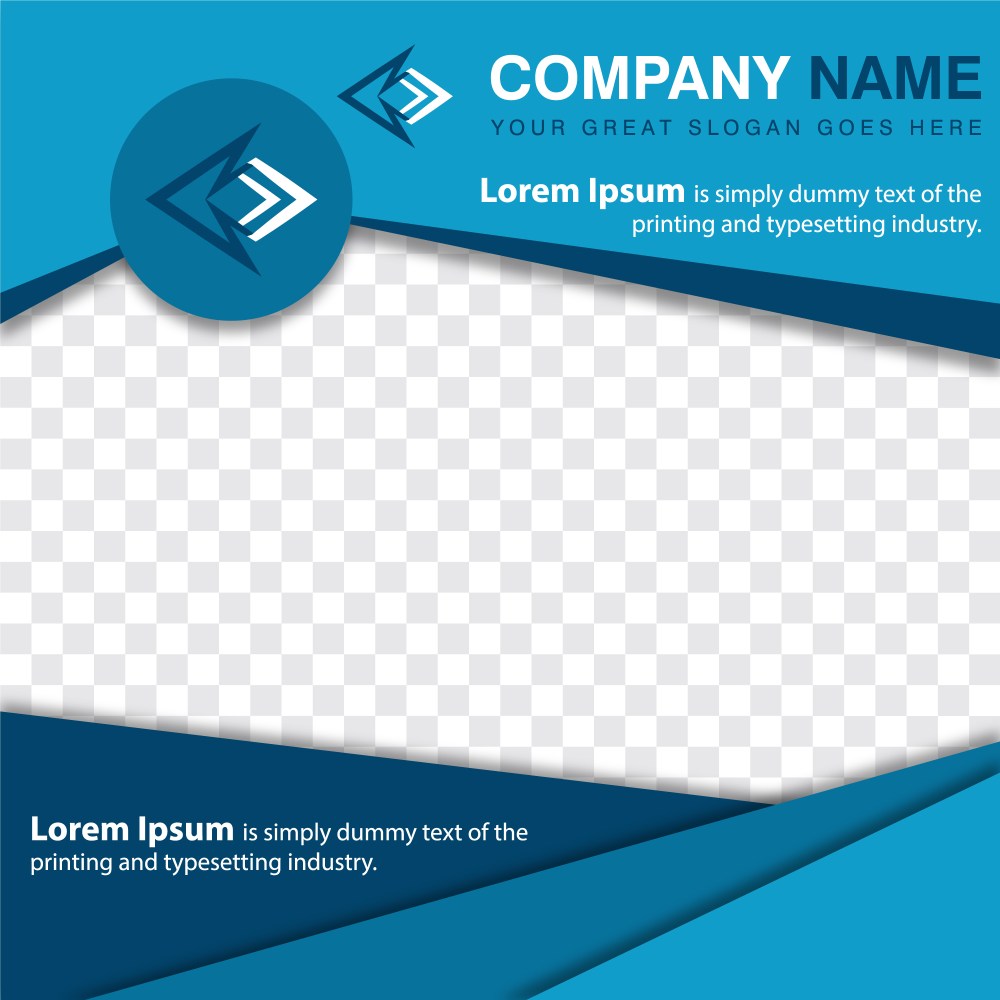 Blue business brochure template