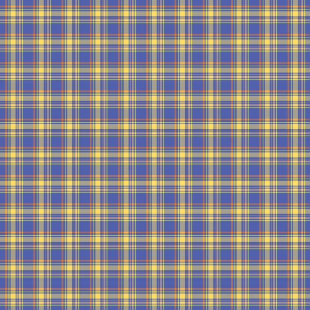 Blue Check Tartan Pattern