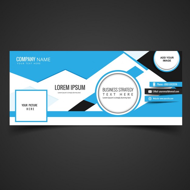 Blue facebook cover