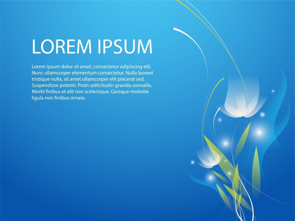 blue flower background 