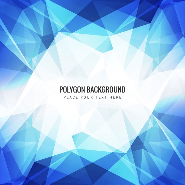 Blue polygon background