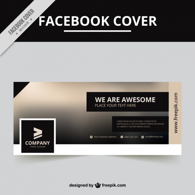 Blurred facebook cover design