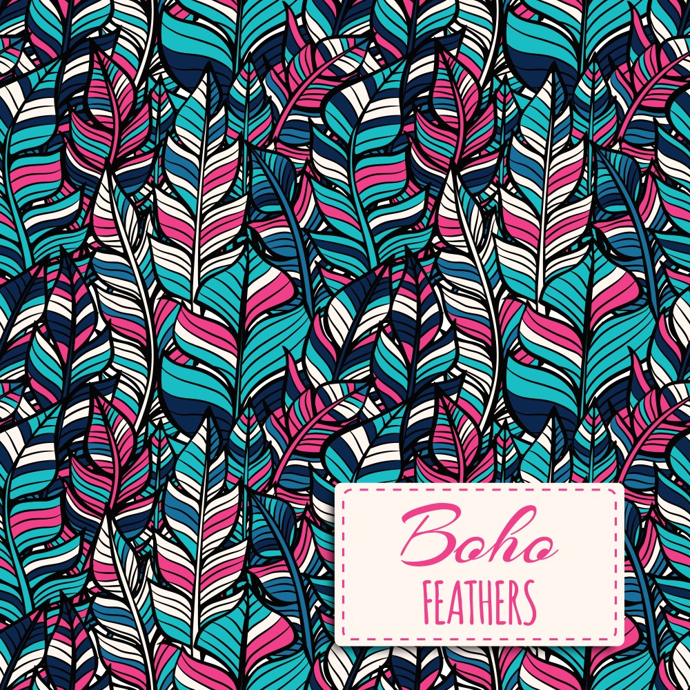 Boho style pattern design