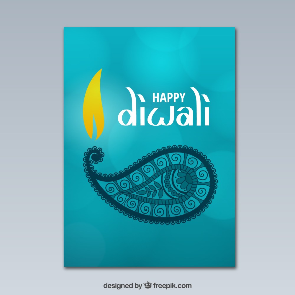 Bokeh Diwali greeting