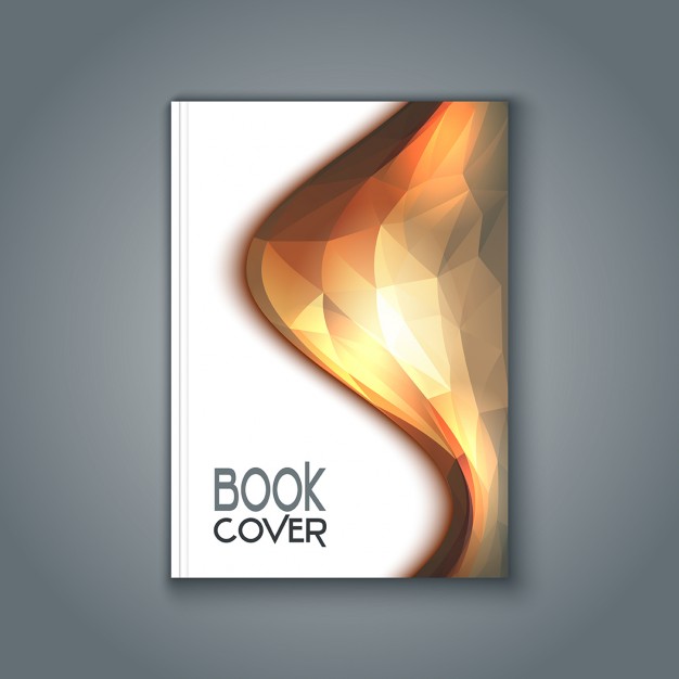 Book cover with polygonal design