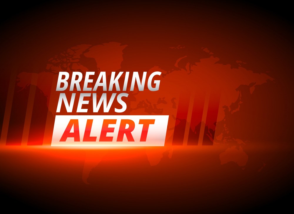 breaking news alert background in red theme