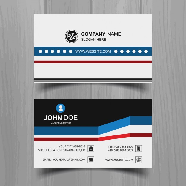  business card in abstract design 