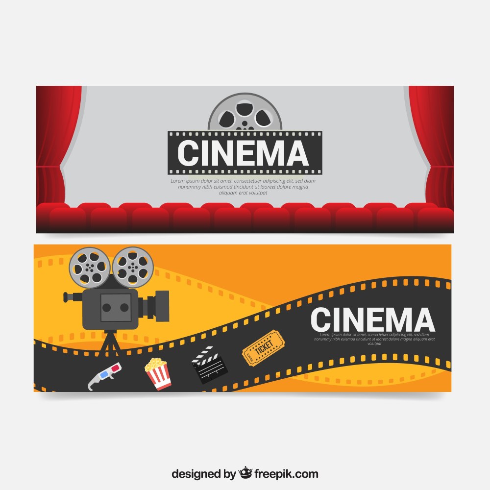 Camera banners and movie elements