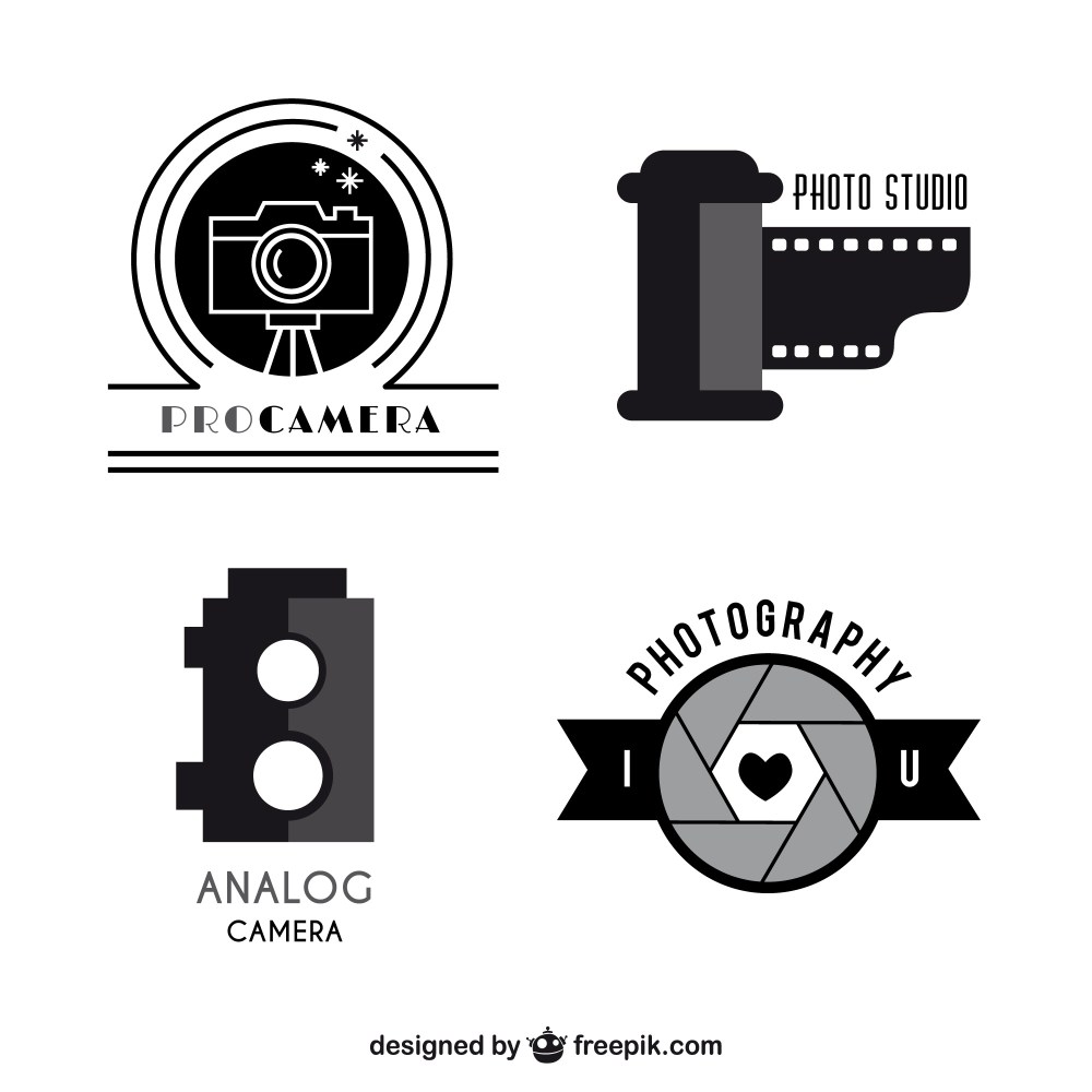 Cameras logo templates pack