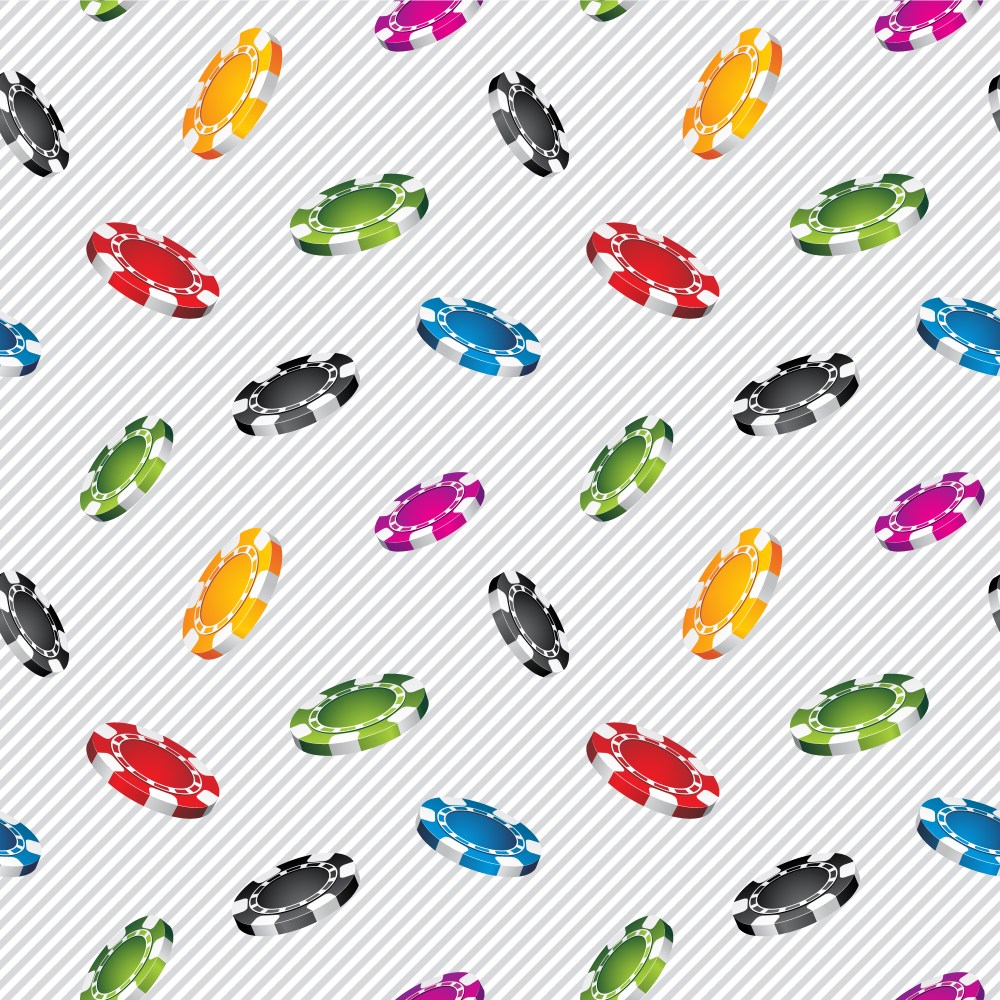 Casino chips pattern background