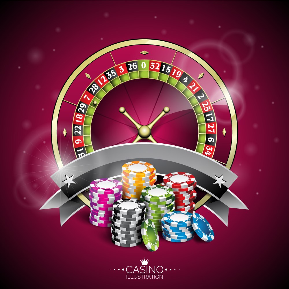 Casino roulette background design