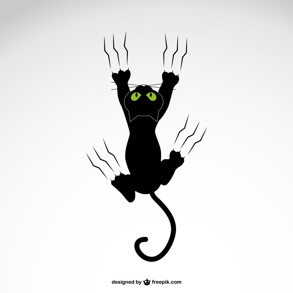 Cat grabing with claws