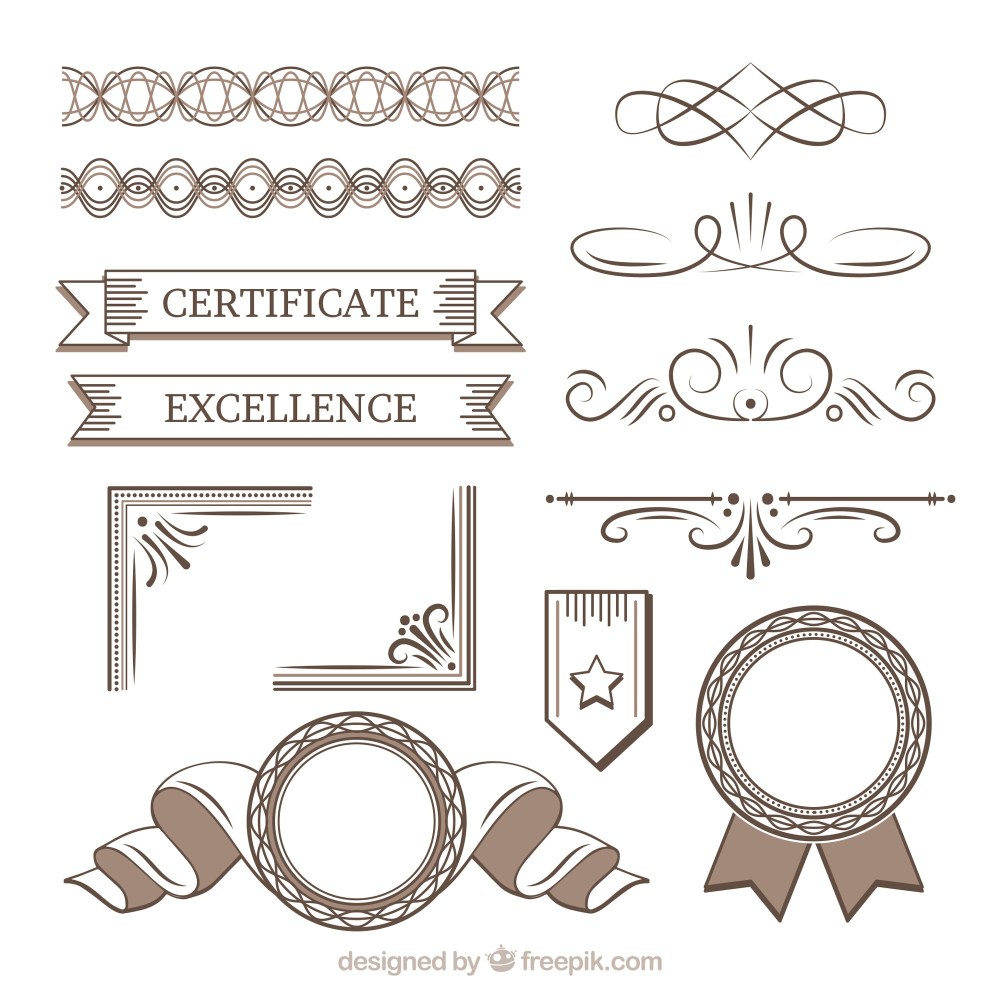 Certificate element set