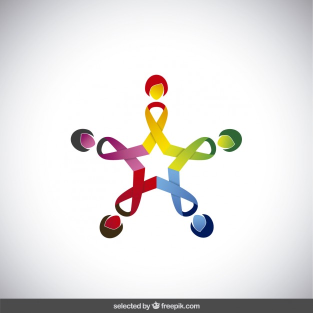 Charity logo with star form