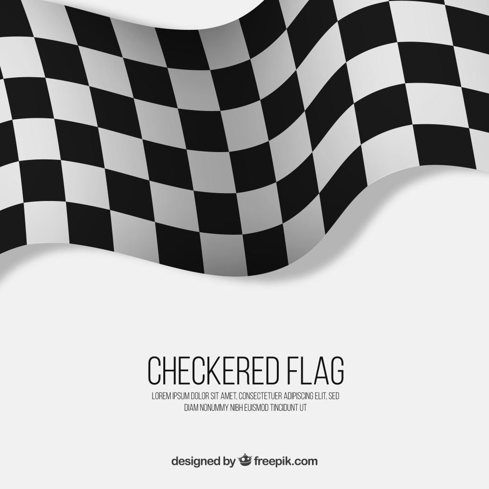 Checkered flag background